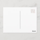 Samen lopen: avontuur voetafdruk patroon briefkaart (Achterkant)