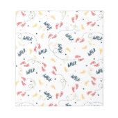 Samen lopen: avontuur voetafdruk patroon notitieblok (Voorkant)