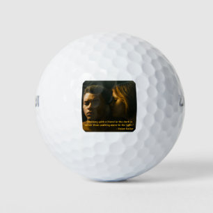 Samen lopen golfballen