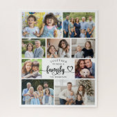 Samen maken we een familiehart van 9 foto's legpuzzel (Verticaal)