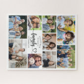 Samen maken we een familiehart van 9 foto's legpuzzel (Horizontaal)