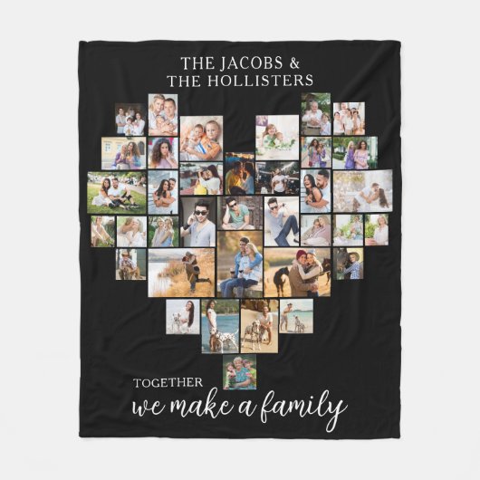 Samen maken we een familiekoppeling fleece deken (Voorkant)