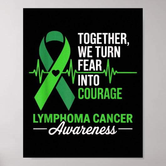Samen maken we van angst lef lymfoomkanker poster (Voorkant)