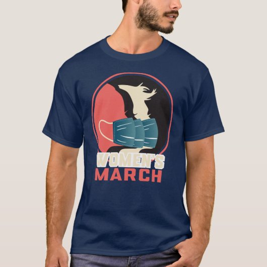 Samen marcheren we: vrouwenrechtenmerchandise t-shirt (Voorkant)