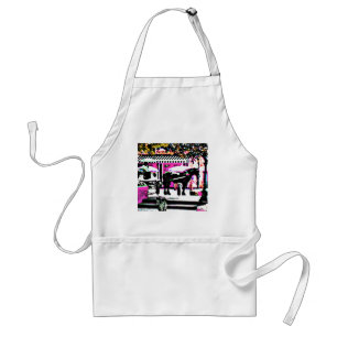 Samen met Cocoa Village Gibney het Zazzle MUSEUM Standaard Schort