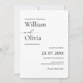 Samen met hun familie foto bruiloft kaart (Voorkant)