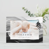 Samen met Kerstmis Minimale Japandi-serie Foto Feestdagenkaart (Staand voorkant)