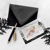 Samen met Kerstmis Minimale Japandi-serie Foto Feestdagenkaart