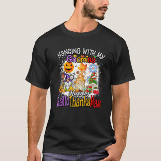 Samen met mijn Gnomies Fijne Hallothanksmas Famili T-shirt