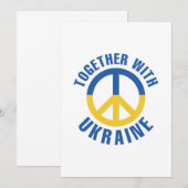 samen met Oekraïne Bedankkaart (Voorkant / Achterkant)
