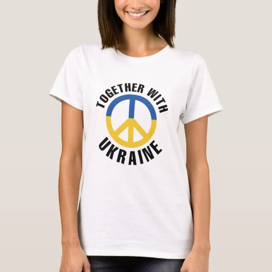 Samen Met Oekraine T-shirt (Voorkant)