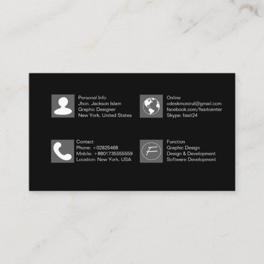 Samen met QR-code - Boost Visitekaartje (Voorkant)