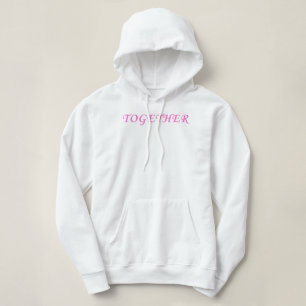 Samen Mooie Bijpassende Koppel Gespleten Hart Vrou Hoodie