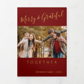 Samen multi fotojaar in de review drieluik wenskaart (Cover)