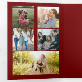 Samen multi fotojaar in de review drieluik wenskaart (Binnenzijde eerst)