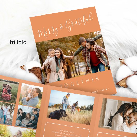 Samen multi fotojaar in de review drieluik wenskaart