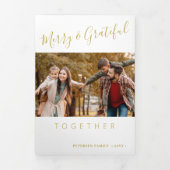 Samen multi fotojaar in de review drieluik wenskaart (Cover)