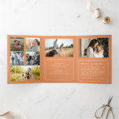 Samen multi fotojaar in de review drieluik wenskaart (Binnen)