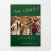 Samen multi fotojaar in de review drieluik wenskaart (Cover)