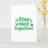 Samen Nice Blijven Kawaii-ontwerp Kaart (Gele Bloem)