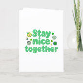 Samen Nice Blijven Kawaii-ontwerp Kaart (Achterkant)