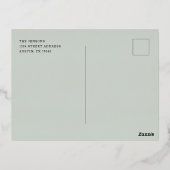 Samen Nieuwe jaren Foto Gold Folie Feestdagen Briefkaart (Achterkant)