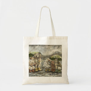 Samen nog steeds fantasievolle boerderijdieren reg tote bag