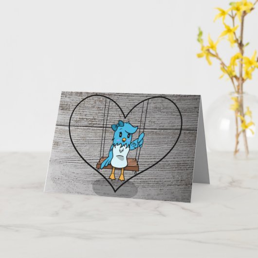 Samen of apart Je bent altijd in mijn hart Kaart (Gele Bloem)