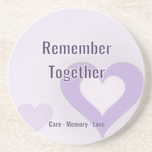 Samen Onthouden Zachte Hart Onderzetter   Wereld A