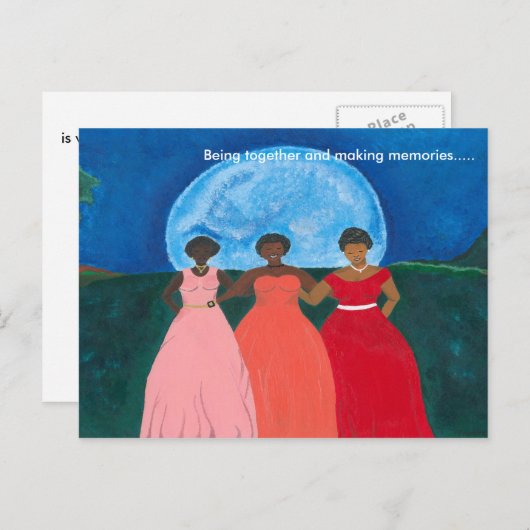 Samen op kerst feestdagenkaart (Voorkant / Achterkant)