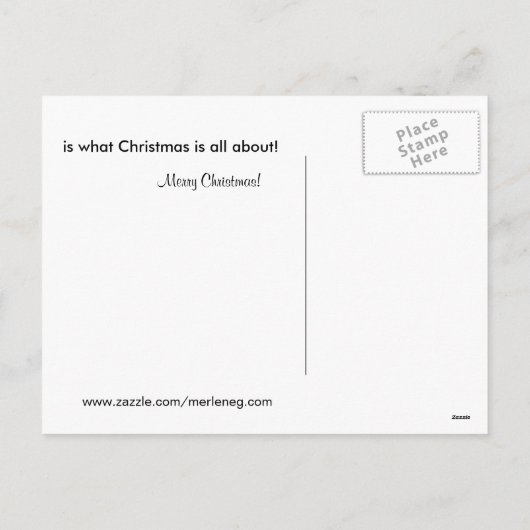 Samen op kerst feestdagenkaart (Achterkant)