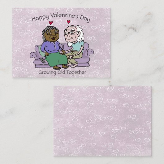 Samen oud worden notitiekaartje (Voorkant / Achterkant)
