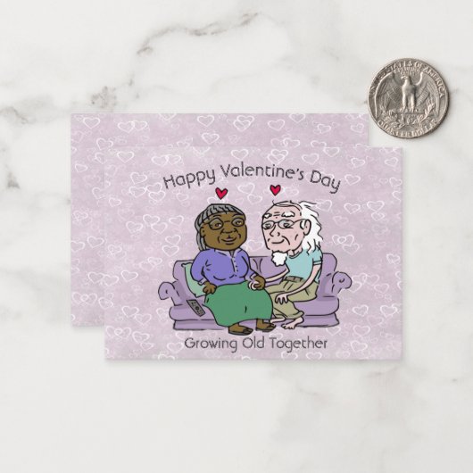 Samen oud worden notitiekaartje (Voorkant / Achterkant in situ)