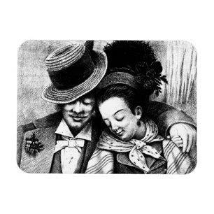 Samen oud worden Paar liefde Romance kunst Magneet