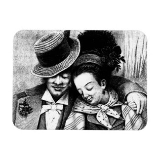 Samen oud worden Paar liefde Romance kunst Magneet