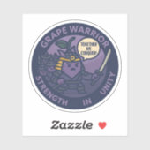 Samen Overwinnen Samurai Druif  Sticker (Vel)