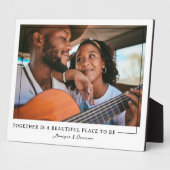 Samen | Persoonlijke paren Fotoplaque Fotoplaat (Zijkant)