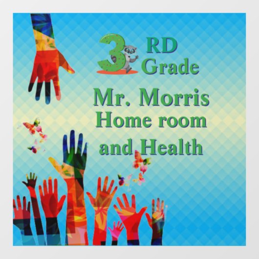 Samen Plakfolie voor het raam van het klaslokaal v Raamsticker (Vel)