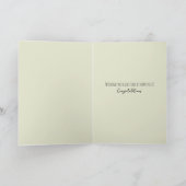 Samen Quote Bruiloft Bloemen Elegant Kaart (Binnen)