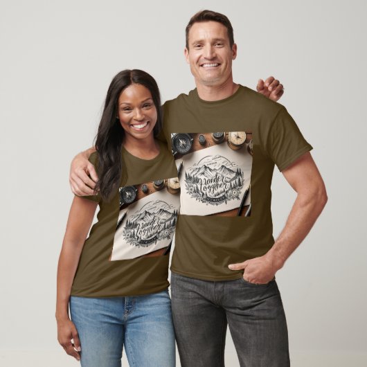 Samen reizen thema t-shirt (Unisex)