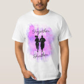 Samen rennen, verder rennen: liefde in beweging t-shirt (Voorkant)