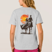 Samen rijden - Een heerlijk Western leven | Kinder T-shirt (Achterkant)