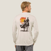 Samen rijden (lichte modus) | Heren lange mouwen Tri-Blend Shirt (Achterkant)