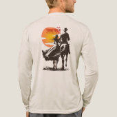 Samen rijden (lichte modus) | Heren lange mouwen Tri-Blend Shirt (Achterkant volledig)