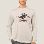 Samen rijden (lichte modus) | Heren lange mouwen Tri-Blend Shirt (Voorkant volledig)