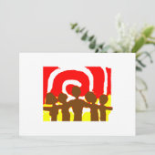 Samen Rode Uitnodiging (Staand voorkant)