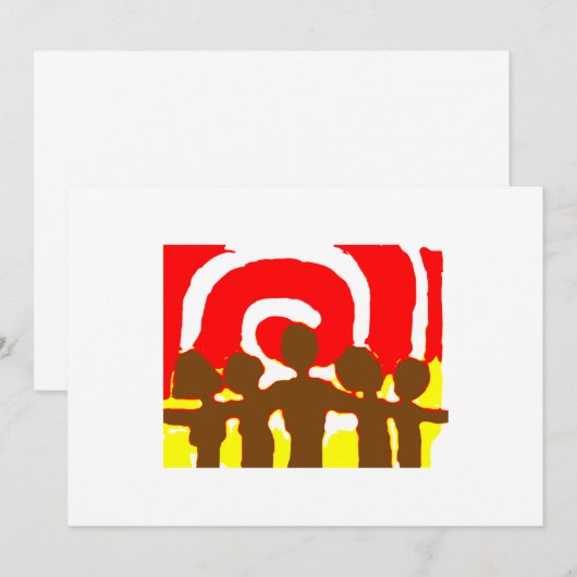 Samen Rode Uitnodiging (Voorkant / Achterkant)