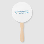 "Samen Schijnen We" Handwaaier (Achterkant)