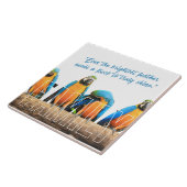 "Samen Schijnen We" Tegeltje (Zijkant)