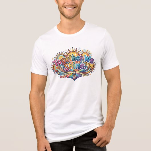 Samen Schijnen We Tri-Blend Shirt (Voorkant)